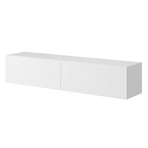 Modern Hanging <strong>TV</strong> Console Living Room Entertainment Wood Wall Mounted Floating <strong>TV</strong> <strong>Unit</strong> Cabinet with 2 <strong>Drawer</strong> - Product Image 4