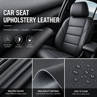 Cuir synthétique PVC de qualité supérieure pour la sellerie de sièges de voiture, tissu en similicuir imperméable et résistant aux UV pour l'intérieur automobile, Rexine
