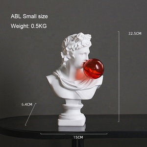 Ensemble de sculptures de table en résine faites à la main, style Art déco, <span class=keywords><strong>mythologie</strong></span> <span class=keywords><strong>grecque</strong></span>, pop art, pour la décoration de la maison <span class=keywords><strong>et</strong></span> du bureau - Product Image 6