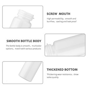 Botol Kapsul Tablet Ramah Lingkungan Putih 100ml, Botol Pil Obat Plastik PET Kosong dengan Tutup Pengaman Anak - Product Image 4