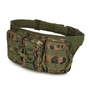Sac de taille tactique camouflage trois-en-un, boîte personnalisée, petit, étanche, pour l'extérieur, l'alpinisme, le cyclisme, en polyester, avec fermeture éclair - Product Image 4