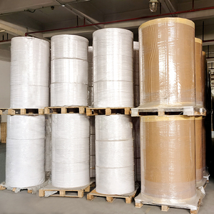 Waterproof Durable <b>White</b> Glossy Acrylic Adhesive Single Sided BOPP Film Jumbo Roll - Product Image 3