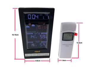 Estación Meteorológica Inalámbrica de 1 UNIDAD con 1 Sensor, <span class=keywords><strong>3</strong></span> Canales, Pantalla Táctil LCD a Color, IP44, 1 Año de Garantía, WN2810-W1T OEM - Product Image 4