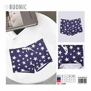 Buonic Pantaloncini da bagno da donna con stampa a stelle Blu navy Taglia M L XL XXL Pantaloncini da bagno casual da spiaggia - Product Image 3
