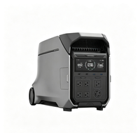 Tersedia DELTA Pro3 4096Wh 4000W LiFePO4 Stasiun Portabel Colokan EU Bersertifikasi CE Generator Tenaga Surya untuk Berkemah Penerangan Luar Ruangan Mobil Murni