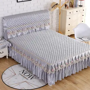 Saias De Cama De Hotel De Luxo Saias De Cama De Renda Colcha De Casamento E Corredor De Cama Para O Hotel