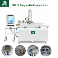 OUWO 2026 CNC Machine de perçage et de fraisage de profilés en aluminium de 1200 mm avec broche électrique et entraînement par vis à billes pour systèmes de fenêtres