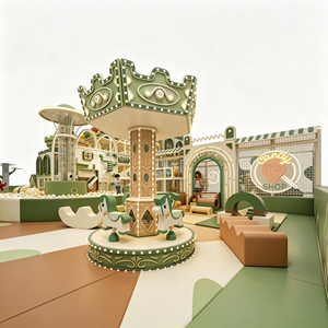Aoleao Aire de jeux intérieure personnalisée camouflage avec toboggan, piscine à balles et zone d'escalade pour enfants, usage domestique, grande capacité, certifiée CE TUV CPC - Product Image 3