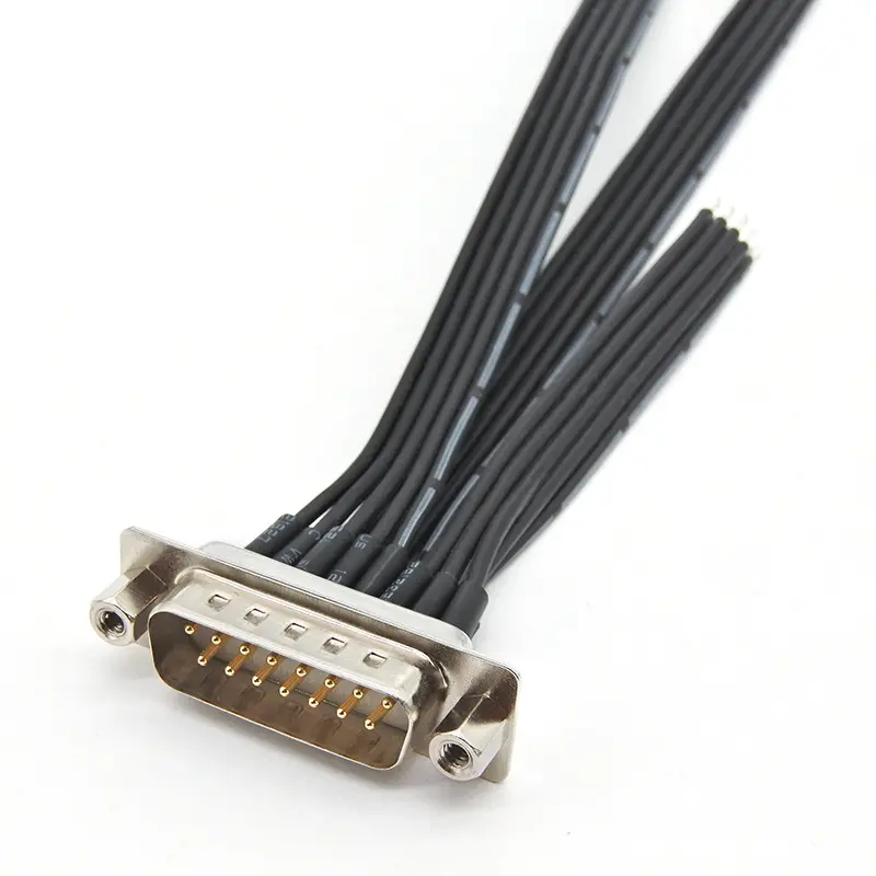 Kabel adaptor pria Db15 kabel Video kabel Patch datar penjualan langsung pabrik kustom