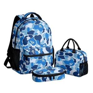 Mochila con estampado completo <span class=keywords><strong>FACEBOOK</strong></span> HOT SELL, estuche para lápices escolar, bolsa de almuerzo moderna para estudiantes, niños y niñas, paquete de 3, bolsa para <span class=keywords><strong>parejas</strong></span> - Product Image 2