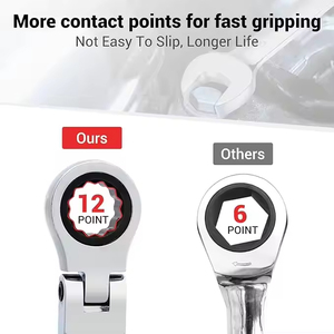 Chave de Catraca Flexível SAE de 9/16 Polegadas com 72 Dentes, Chave Combinada Personalizável OEM - Product Image 4