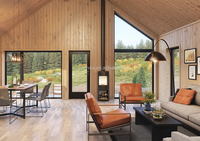 Kit cadre en acier moderne maisons de plage bon marché portable 2 chambres à coucher petites maisons préfabriquées