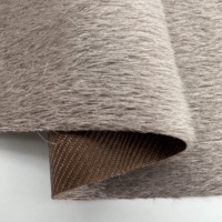 Usine personnalisé tricoté bas, brillant Faux vison cheveux flocage peluche tissu crin Imitation cheval crin tissu de crin