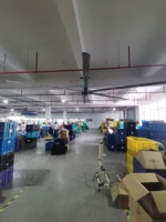 Hvls — ventilateur de plafond industriel, 24 pieds, grands ventilateurs de plafond, populaire