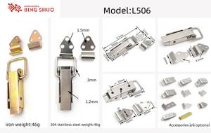 Galvanized Steel Push Button <strong>Latch</strong> Zinc Hardware <strong>Electrical</strong> <strong>Panel</strong> and Gate Lock for Cat <strong>Door</strong> Iron Hinge Packed in Box - Product Image 4