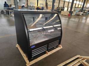 Vitrine réfrigérée commerciale en acier inoxydable durable avec vitre incurvée pour <span class=keywords><strong>boucherie</strong></span> et viande fraîche - Product Image 3