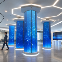 Module LED flexible P2.5, écran LED d'intérieur, panneau mural vidéo LED incurvé pour affichage en magasin, affichage en forme de cube ou de cylindre, couleur pleine