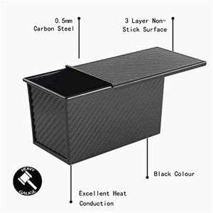 Moldes Para Pan Cuadrados Pequenos Molde Hogaza De Tamano 7X3 Antiadherente Grande Sarten Y Caja Tostadas Braad Frances - Product Image 5