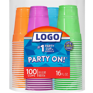 Tùy chỉnh màu Đảng ly với logo thương hiệu chất lượng cao 16oz dùng một lần PP nhựa <span class=keywords><strong>Red</strong></span> Đảng Bar cup - Product Image 1