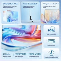 Moniteur HP Star Vision Pro 24 pouces à prix avantageux, taux de rafraîchissement élevé de 100 Hz, technologie IPS, écran d'ordinateur de bureau S24