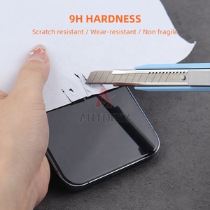 Protector de pantalla antiestático ESD a prueba de polvo para iPhone 15 pro Max protector de pantalla borde curvo cubierta completa de vidrio - Product Image 5