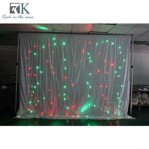 Rideaux lumineux LED/RGB en forme d'étoiles pour décoration de mariage, supports de tuyaux, lumières intelligentes - Product Image 5