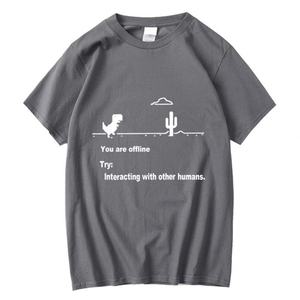 Camiseta de Mujer de Alta Calidad, 100% Algodón, con Estampado Divertido de Dinosaurios, Corte Regular, Cuello Redondo, Manga Corta, Transpirable y Ecológica - Product Image 3