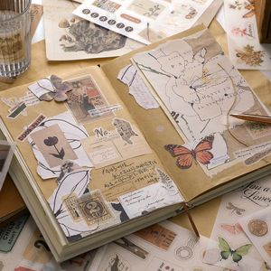 Simno precortado estético Ephemera Scrapbooking pegatinas <span class=keywords><strong>para</strong></span> adultos decorativo <span class=keywords><strong>Vintage</strong></span> Bullet planificador DIY artes artesanales - Product Image 4