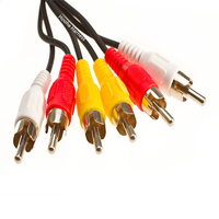 Cable AV de Cobre Estañado Premium para Audio de Automóvil, HDTV y Monitores, con Múltiples Opciones de Cable RCA con Código de Color