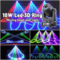 10W RGB Laser Tête Mobile ILDA 3d Pleine Couleur Luces Laser Para Dj Animation Laser Lumière pour Dj Night Club
