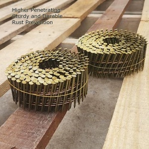 Clous en spirale de 2 pouces en fer, à tige lisse et tête à motif quadrillé, échantillons gratuits pour cloueuse pneumatique - Product Image 4