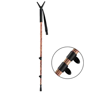 hunting accessories outdoor shooting sticks pivot v shape shooting stick for shooting hunting pole