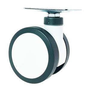 Rodízios médicos de PU para cama médica, rodas duplas com placa superior 3lN/4lN/5IN, rodízios hospitalares, rodízios médicos - Product Image 3