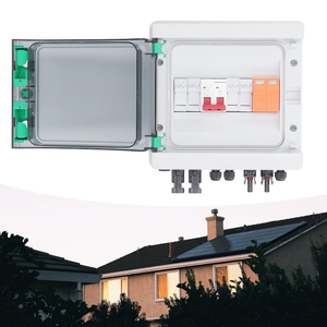 Boîtier de Combinaison PV DC1000V 1 Entrée 1 Sortie <span class=keywords><strong>avec</strong></span> Protection Contre les Surtensions IP65 Matériau PC+ABS Courant Nominale 32A pour Système de Panneaux Solaires - Product Image 2