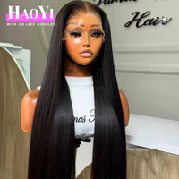 Perruques en cheveux naturels vietnamiens bruts avec dentelle HD suisse, perruque frontale en dentelle 360 Full HD sans colle, cheveux vierges alignés sur les cuticules