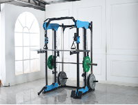 Station multifonction Smith en acier inoxydable pour entraînement de force commercial, musculation et exercices de squat