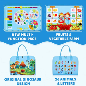 Serie <span class=keywords><strong>de</strong></span> granja, tablero ocupado <span class=keywords><strong>de</strong></span> fieltro sensorial educativo personalizado para niños pequeños, libro ocupado <span class=keywords><strong>de</strong></span> fieltro Montessori para niños - Product Image 6