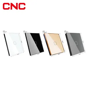 Cnc Elektrische Wifi 2.4Ghz Intelligente Slimme Lichte Muur 1/2/3 Bende 1 Manier Wifi Touch Schakelaar