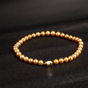 مجوهرات راقية ذهب جنوب البحر قلادة لؤلؤ فينيكس حقيقي - Product Image 6