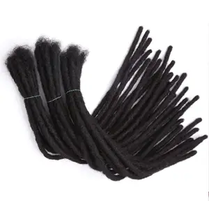 Handmade Dreadlocks Hair Extensions Crochet Braiding Hair Human Hair 10 Strands Dreadlocks For Men Women 6 12 20 Inch Colors