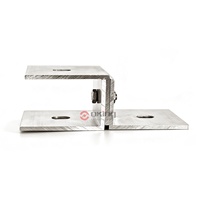 Support de fixation en aluminium anodisé pour système de persiennes en terre cuite, idéal pour les projets de façade extérieure
