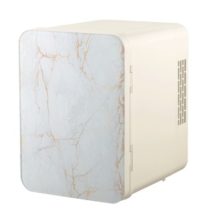4L Marble Color 12V/220V 110V Portable Outdoor Glass Door Electric <strong>Cosmetics</strong> <strong>Fridge</strong> with Low Noise - Product Image 2