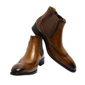 Chaussures en cuir véritable, bottes <span class=keywords><strong>de</strong></span> <span class=keywords><strong>dressage</strong></span>, bottes en cuir véritable pour hommes, randonnée - Product Image 2