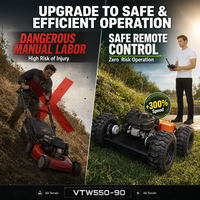 Tondeuse à gazon télécommandée VTW550-90 RC pour jardin, verger et terrain plat, pour usage résidentiel et commercial