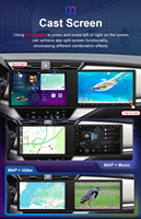 Navigation GPS à double écran Android, commande centrale pour Toyota Corolla Prado Nissan Mazda, autoradio multimédia, CarPlay sans fil
