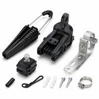 Kit d'accessoires fibre optique FTTH OEM : Fournisseur de colliers d'ancrage, colliers de suspension et raccords pour câbles de descente