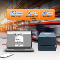 Imprimante thermique AiYin 4 pouces, imprimante à transfert thermique direct USB, prend en charge l'impression d'étiquettes pour vêtements