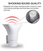 Système d'alarme étanche 12V 30W Alarme incendie ABS Électronique 150DB Son fort Corne de sirène Haut-parleur d'urgence pour la sécurité à domicile