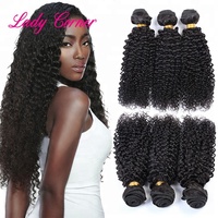 Extensions de cheveux indiens Remy vierges à cuticules alignées, 100 % non traités, bouclés Jerry, double trame, 100 g, pour tissage