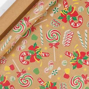 2025 Fábrica al por mayor Papel de regalo de cumpleaños 43*300 cm Papel de regalo de Navidad Papel de regalo - Product Image 6